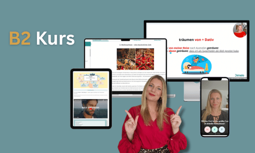 B2 Onlinekurs für Erwachsene mit Fokus auf authentischer Sprache